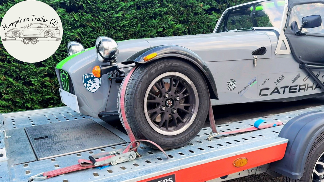 How To Strap A Car Or Van To A Trailer | Wheel Strap & Ratchet Guide