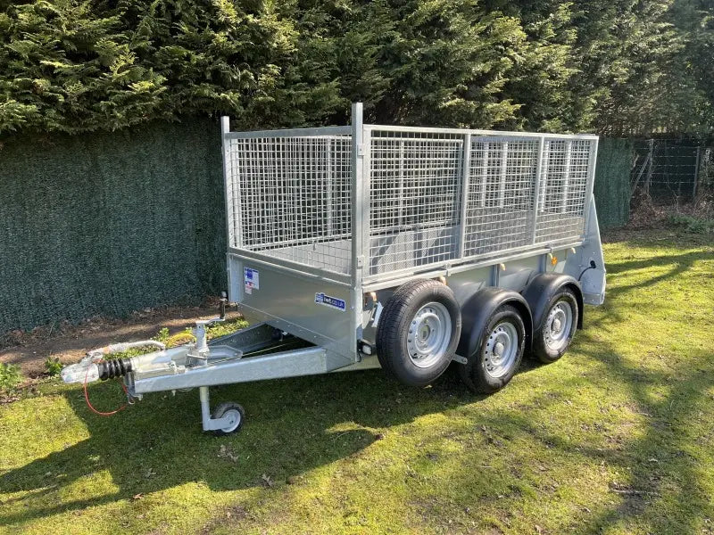 Ifor Williams GD84 general duty utility trailer with mesh sides and ramp for hire in hampshire